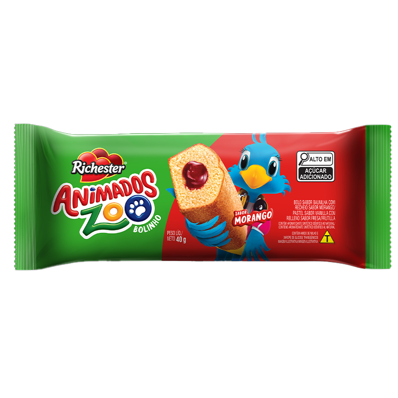 Bolinho de Baunilha com Morango
