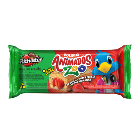 Bolinho de Baunilha com Morango