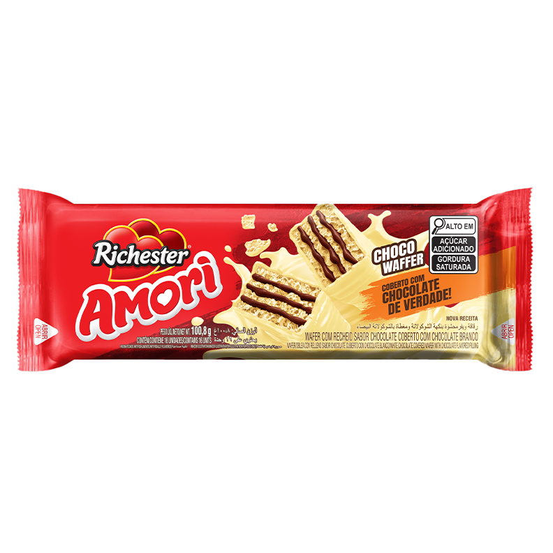 Chocowafer Coberto com Chocolate Branco