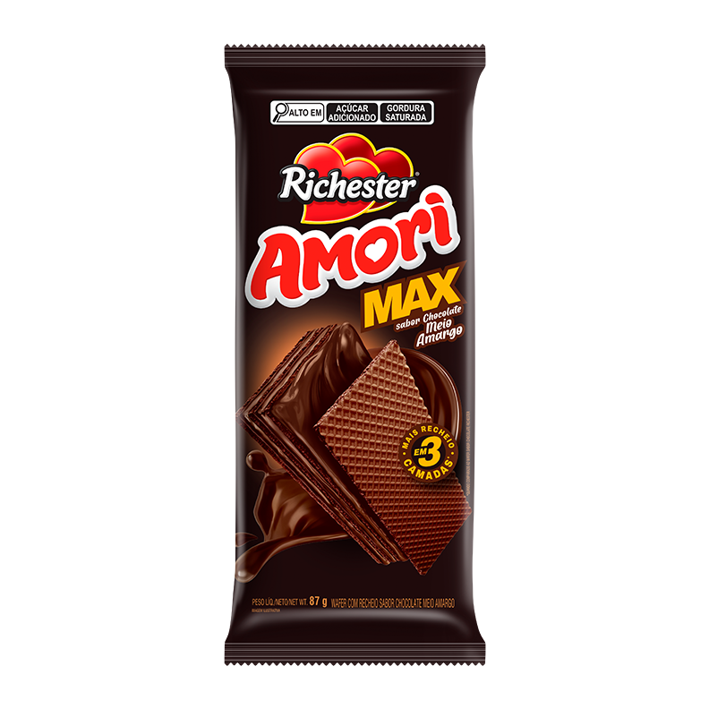 Wafer Max Chocolate Meio Amargo