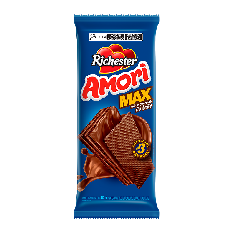 Wafer Max Chocolate ao Leite