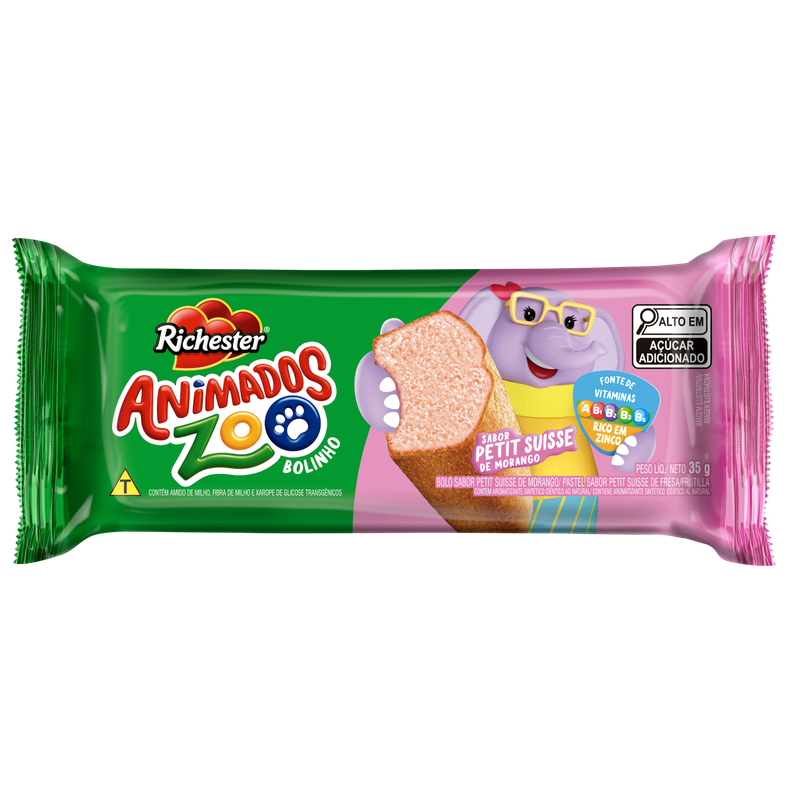 Bolinho de Morango Petit Suisse
