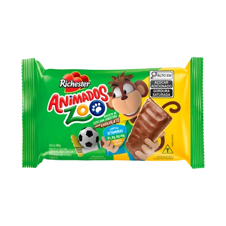 Biscoito de Leite com Cobertura de Chocolate