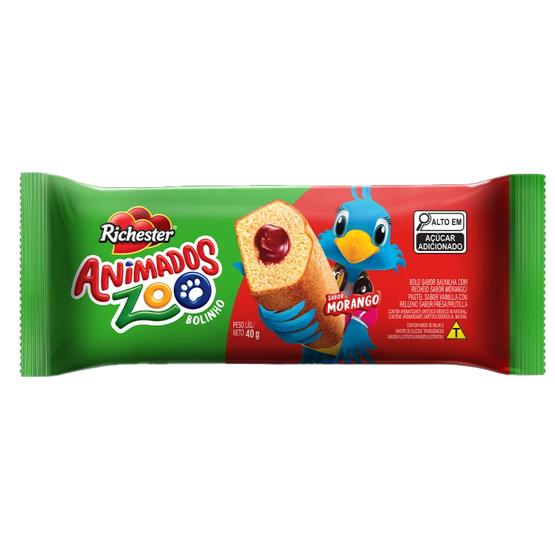 Bolinho de Baunilha com Morango