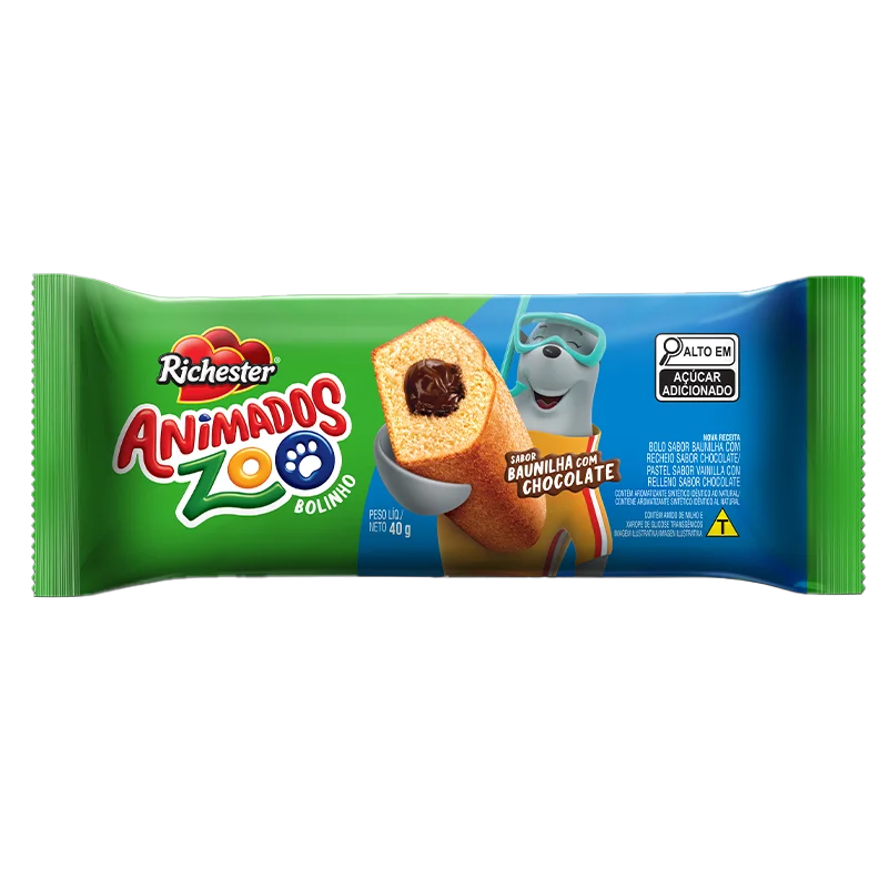 Bolinho de Baunilha com Chocolate