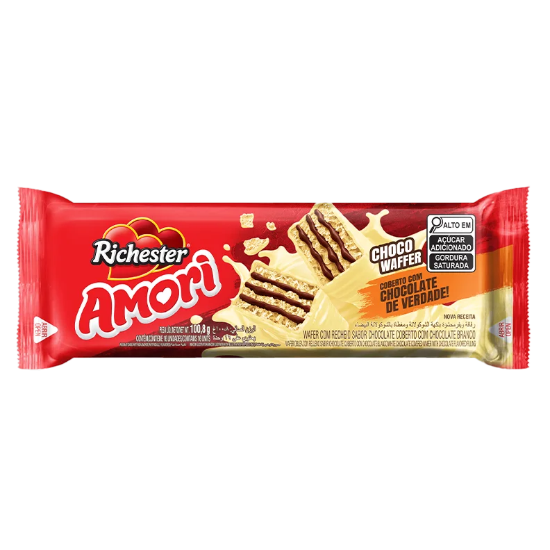 Chocowafer Coberto com Chocolate Branco