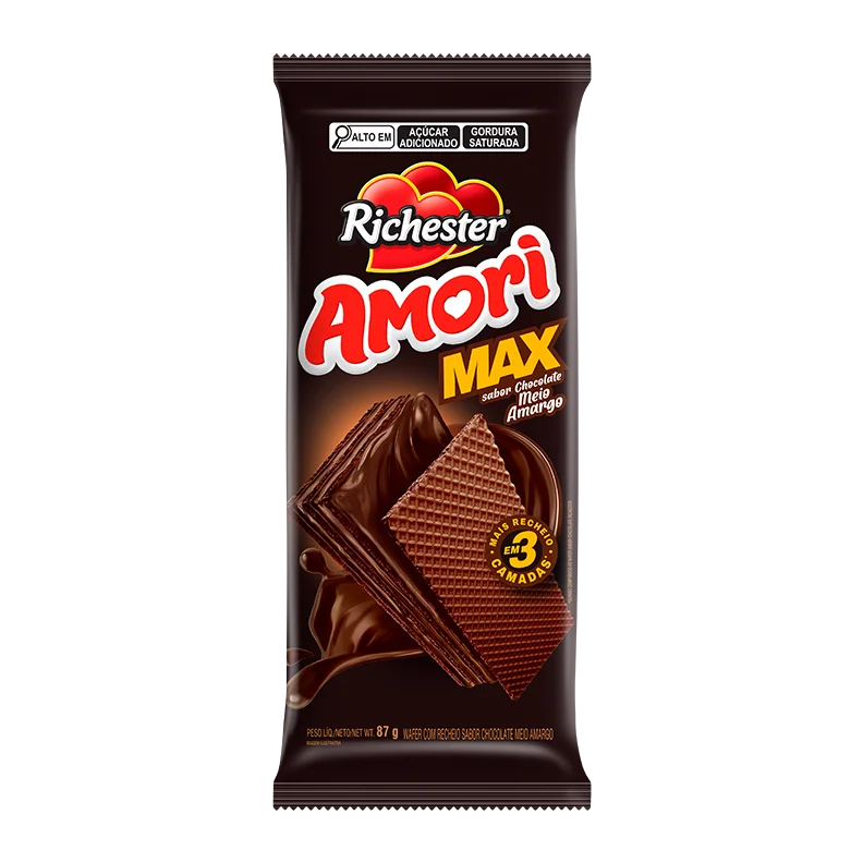 Wafer Max Chocolate Meio Amargo